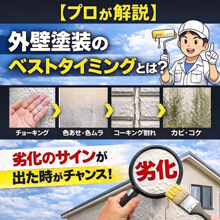 【プロが解説】外壁塗装のベストタイミングとは？